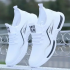 Casual Shoes Fashion Breathable Walking Mesh Flat Shoes White